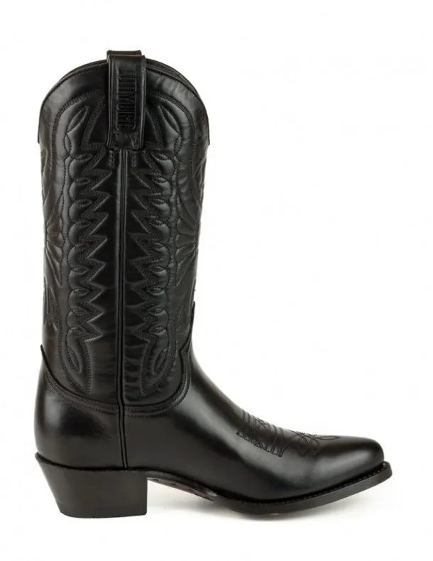 Mayura Boots women's black mid toe cowboy boots