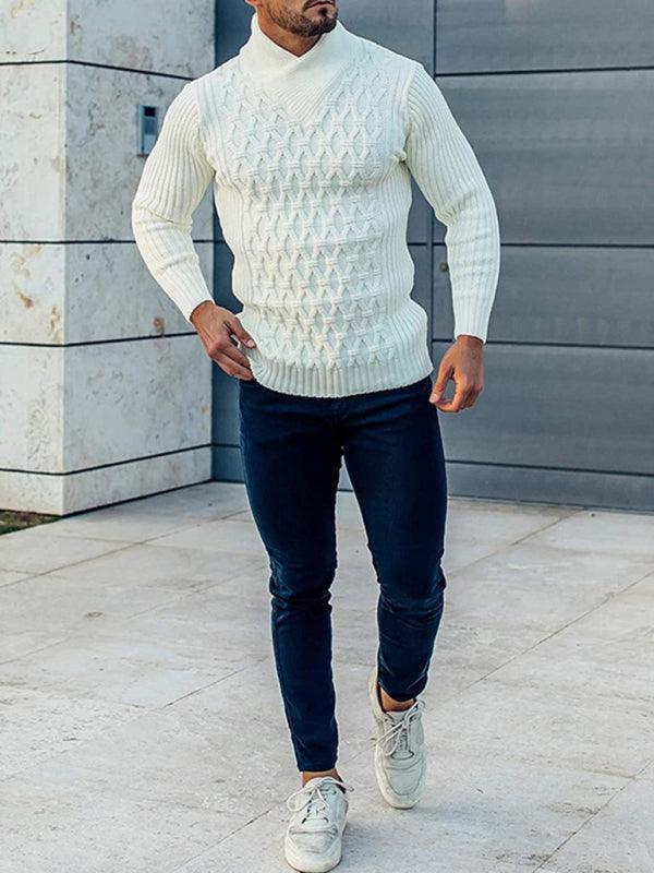 Men Turtleneck Pullover Sweater