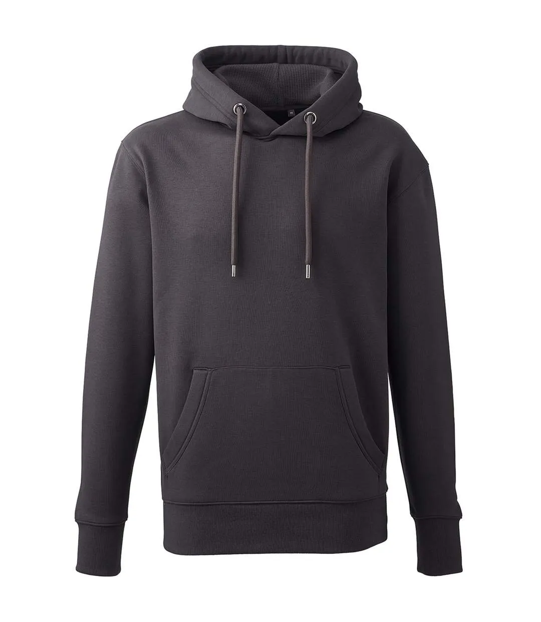 Mens organic hoodie charcoal Anthem