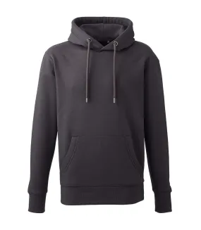 Mens organic hoodie charcoal Anthem