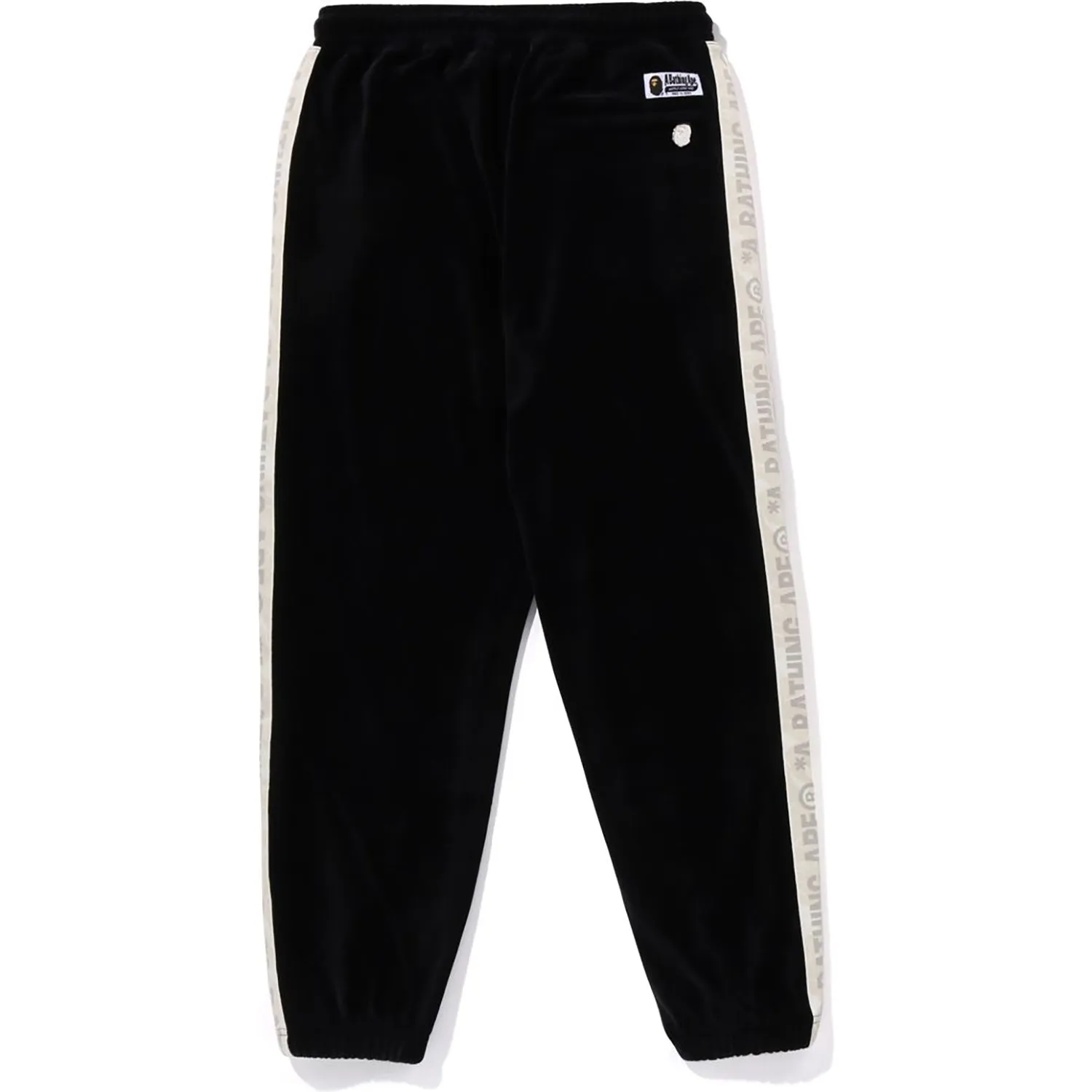 METAL LOGO PIN VELOUR PANTS MENS