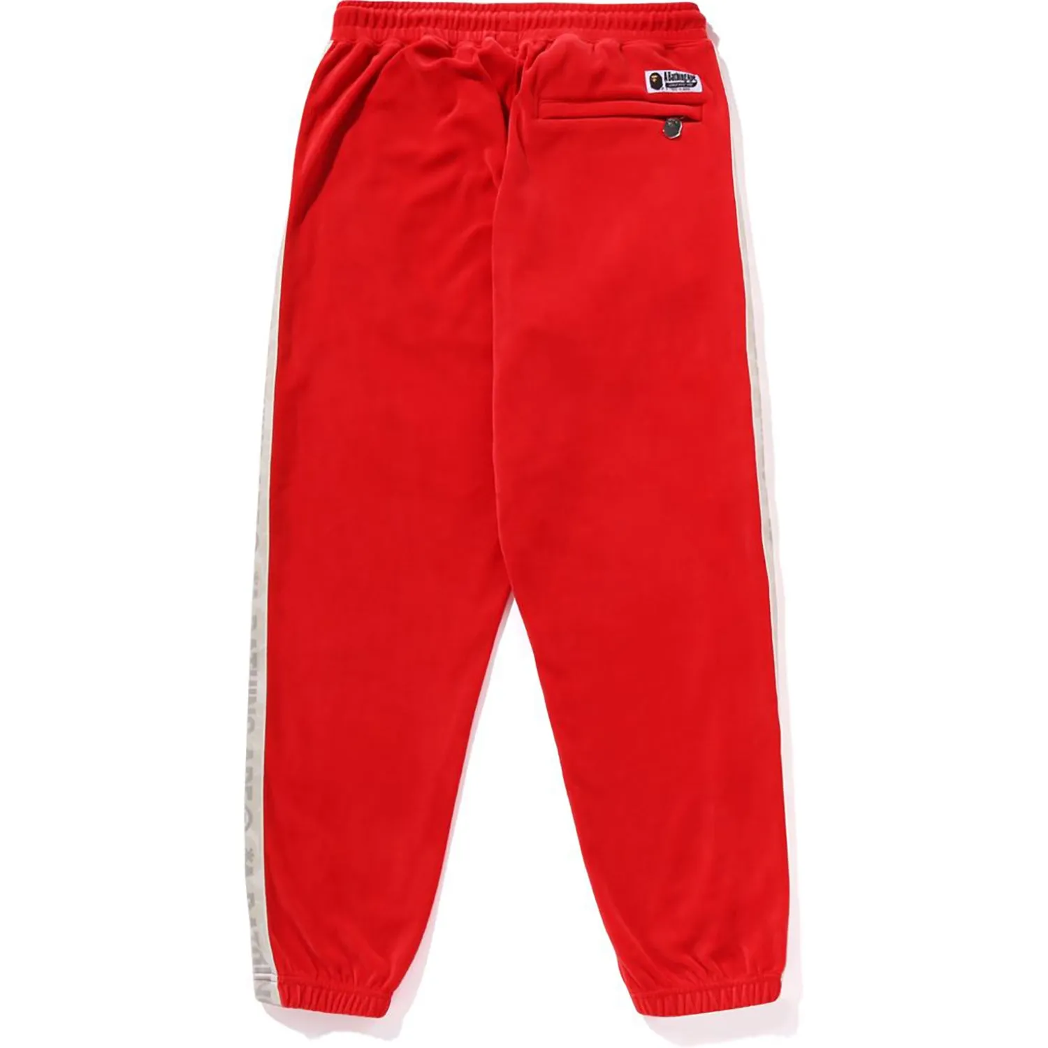 METAL LOGO PIN VELOUR PANTS MENS