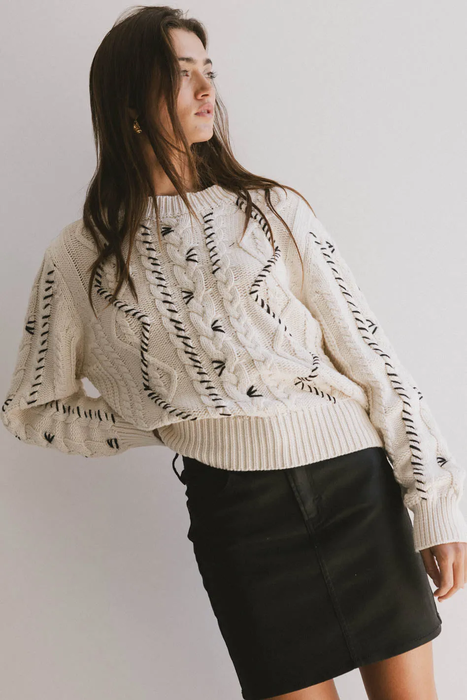 Milani Cable Knit Sweater