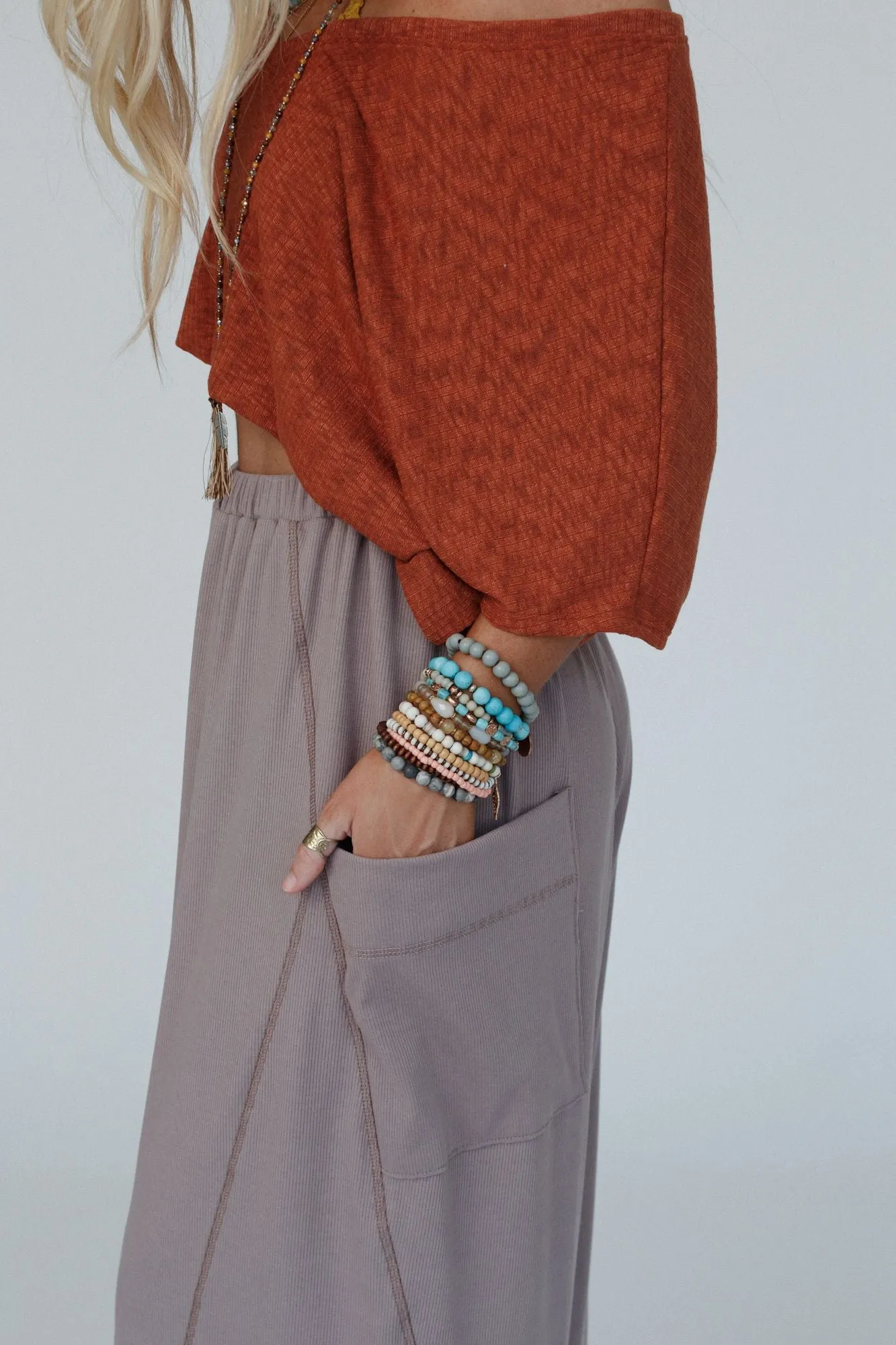 Modern Muse Wide Leg Pants - Mocha