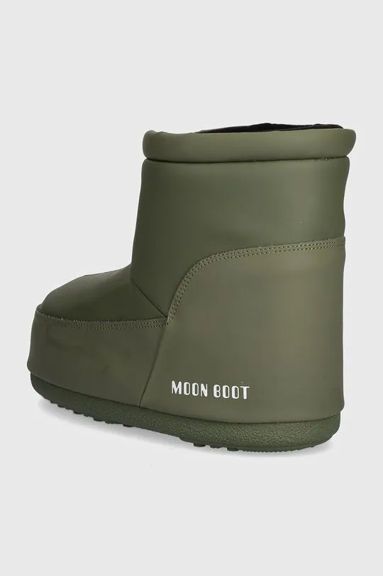 Moon Boot snow boots MB ICON LOW NOLACE RUBBER green color 80D1409410 M006