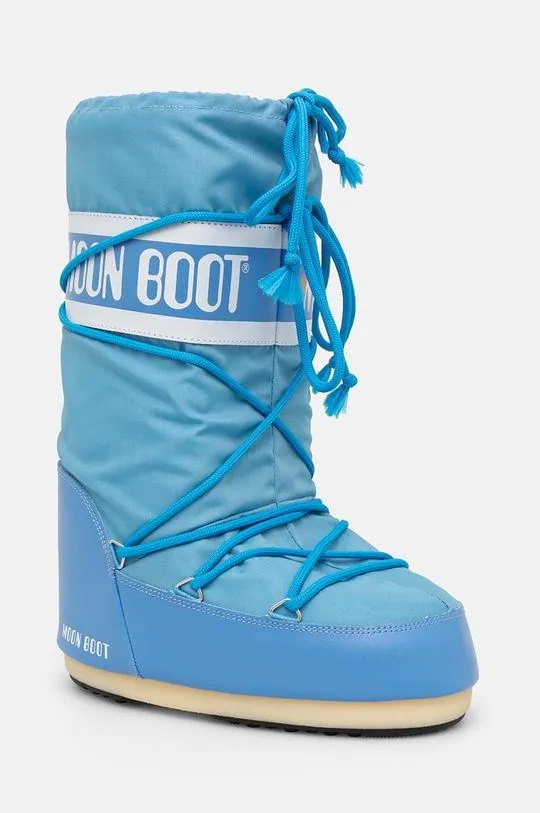 Moon Boot snow boots MB ICON NYLON blue color 80D1400440 F004