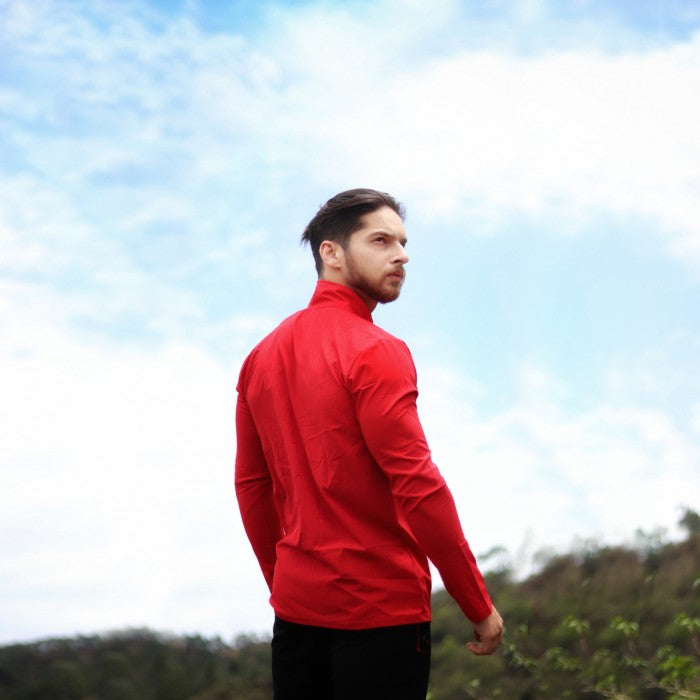 Neon Red Jacket Gymx Windcheater- Sale