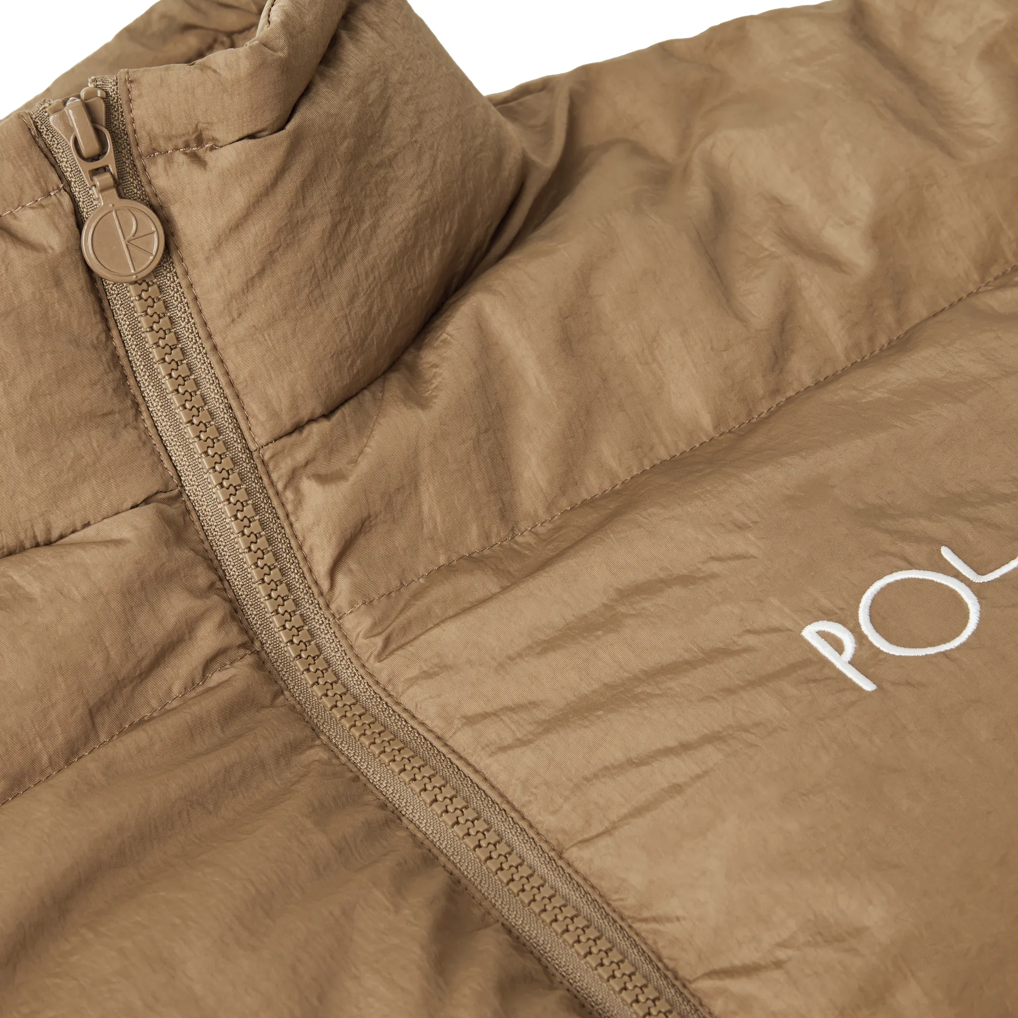 Polar Skate Co. Pocket Puffer Jacket Antique Gold