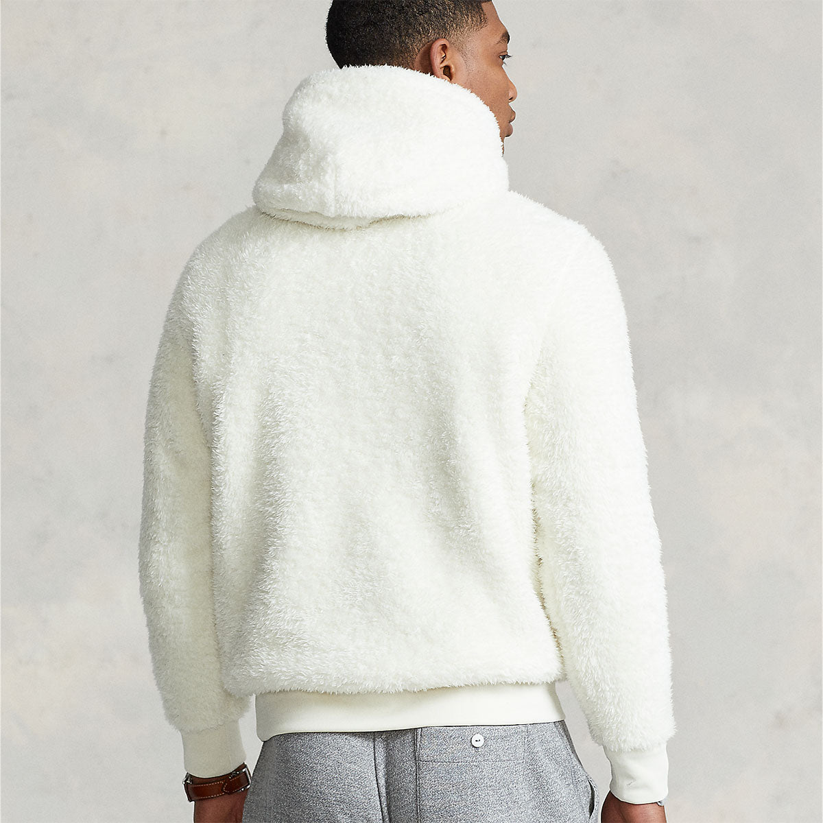 Polo Ralph Lauren - Sherpa Fleece Hoodie in Cream