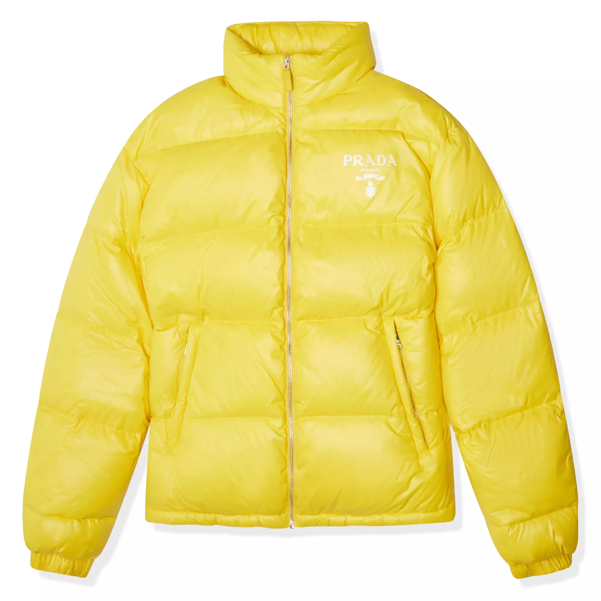 Preloved - Prada Re-Nylon Padded Yellow Jacket