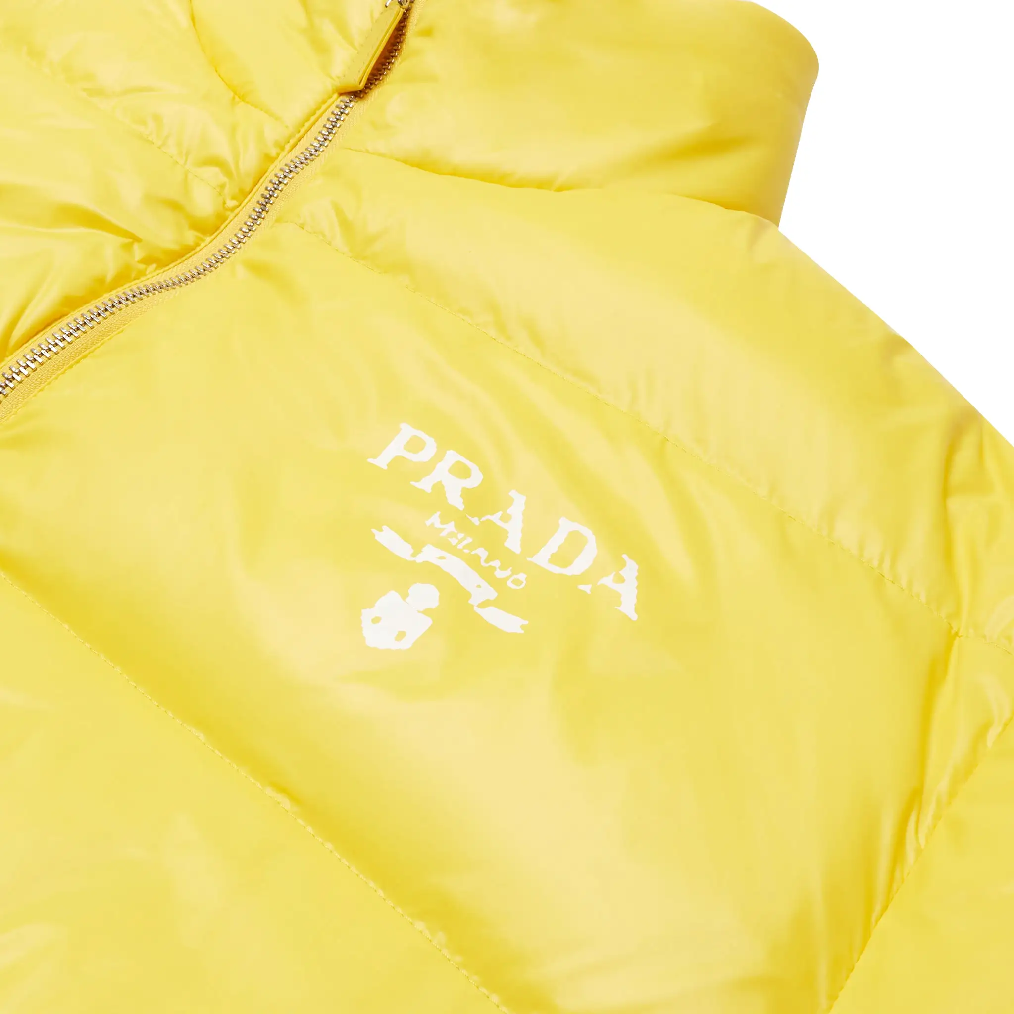 Preloved - Prada Re-Nylon Padded Yellow Jacket