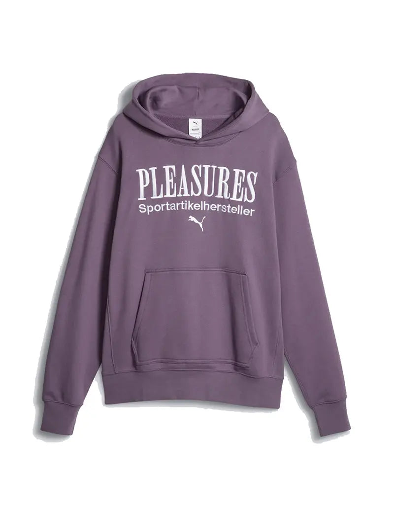 Puma Puma X Pleasures Graphic Hoodie Purple Charcoal