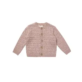 Quincy Mae Knit Cardigan Sweater - Mauve