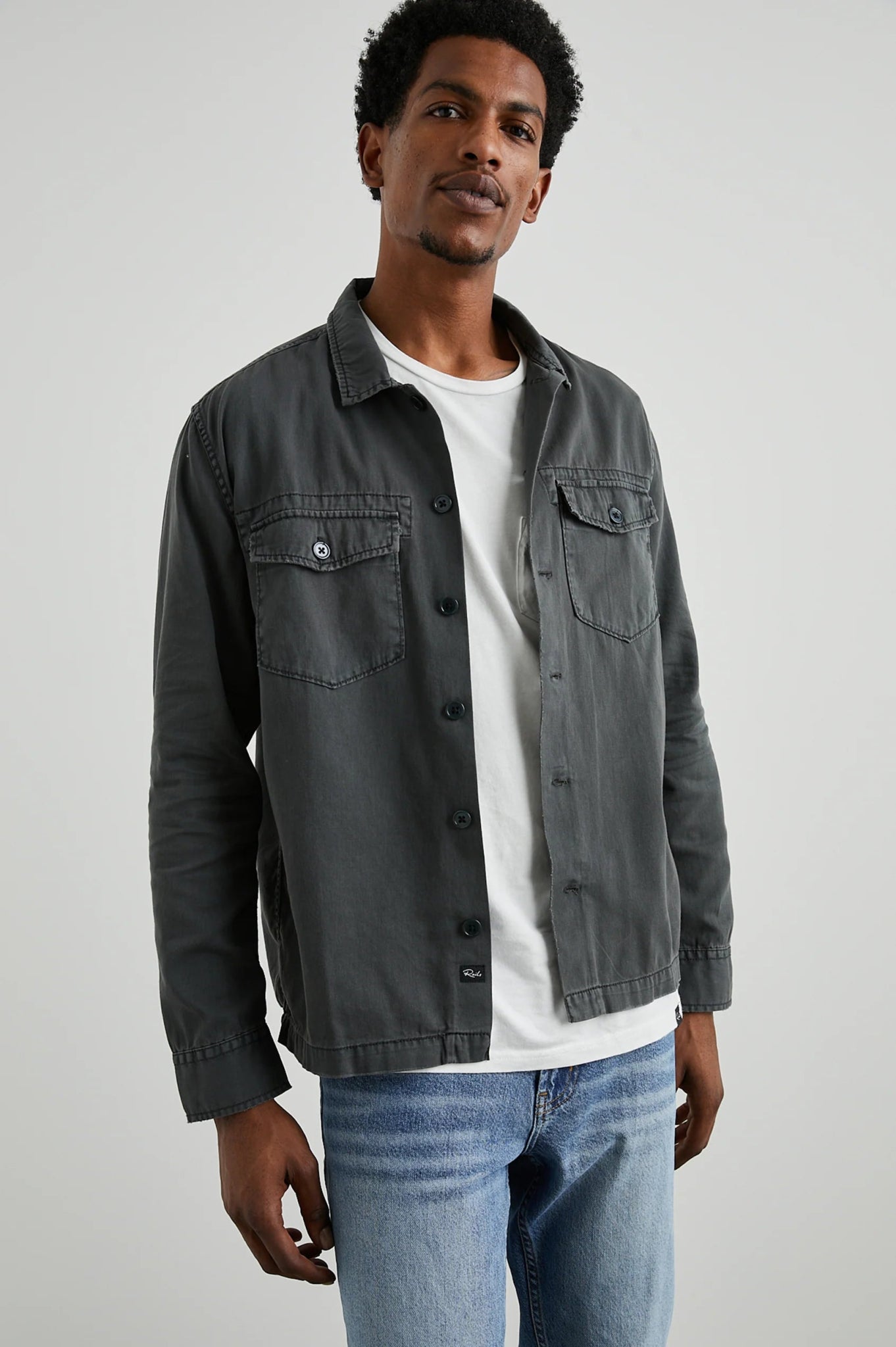 Rails Kerouac Shirt Jacket in Charcoal