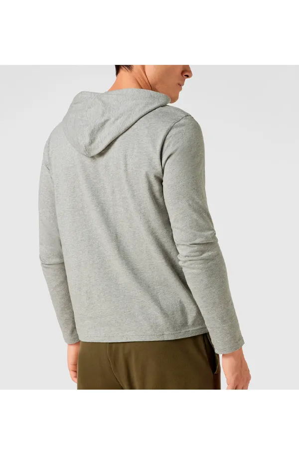 Ralph Lauren Lightweight Cotton Hoodie Grey