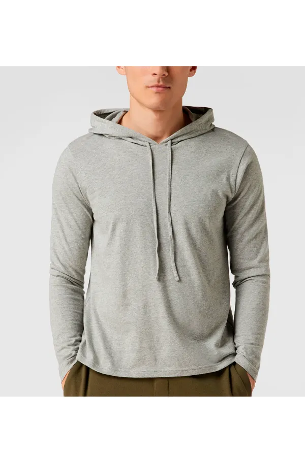 Ralph Lauren Lightweight Cotton Hoodie Grey