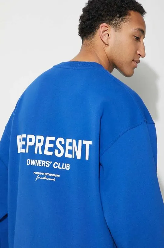 Represent cotton sweatshirt Owners Club Sweater men's blue color OCM410.109