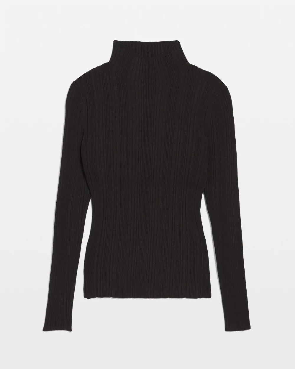 Ribbed Mockneck Sweater