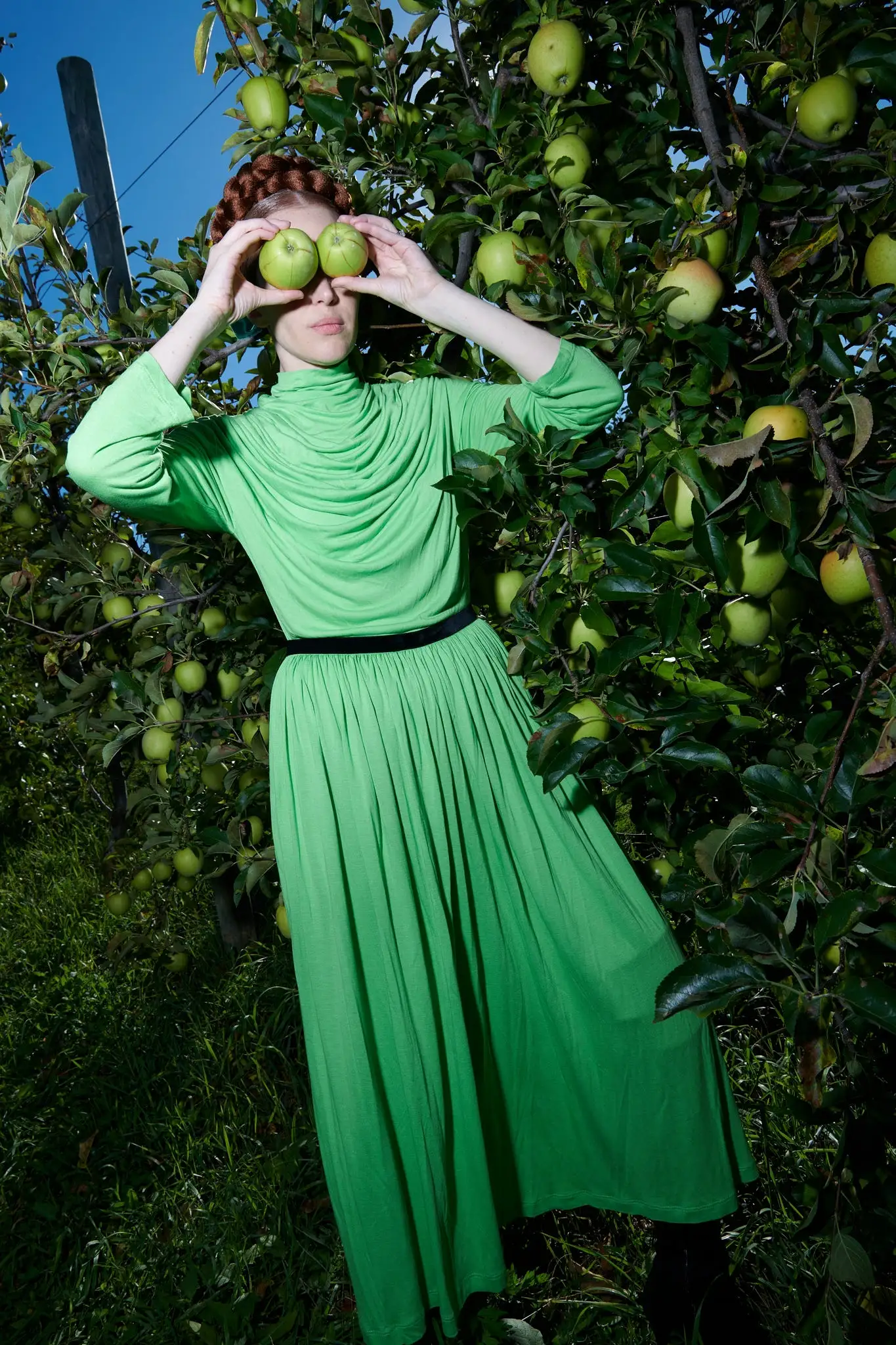 River Dress in Lime