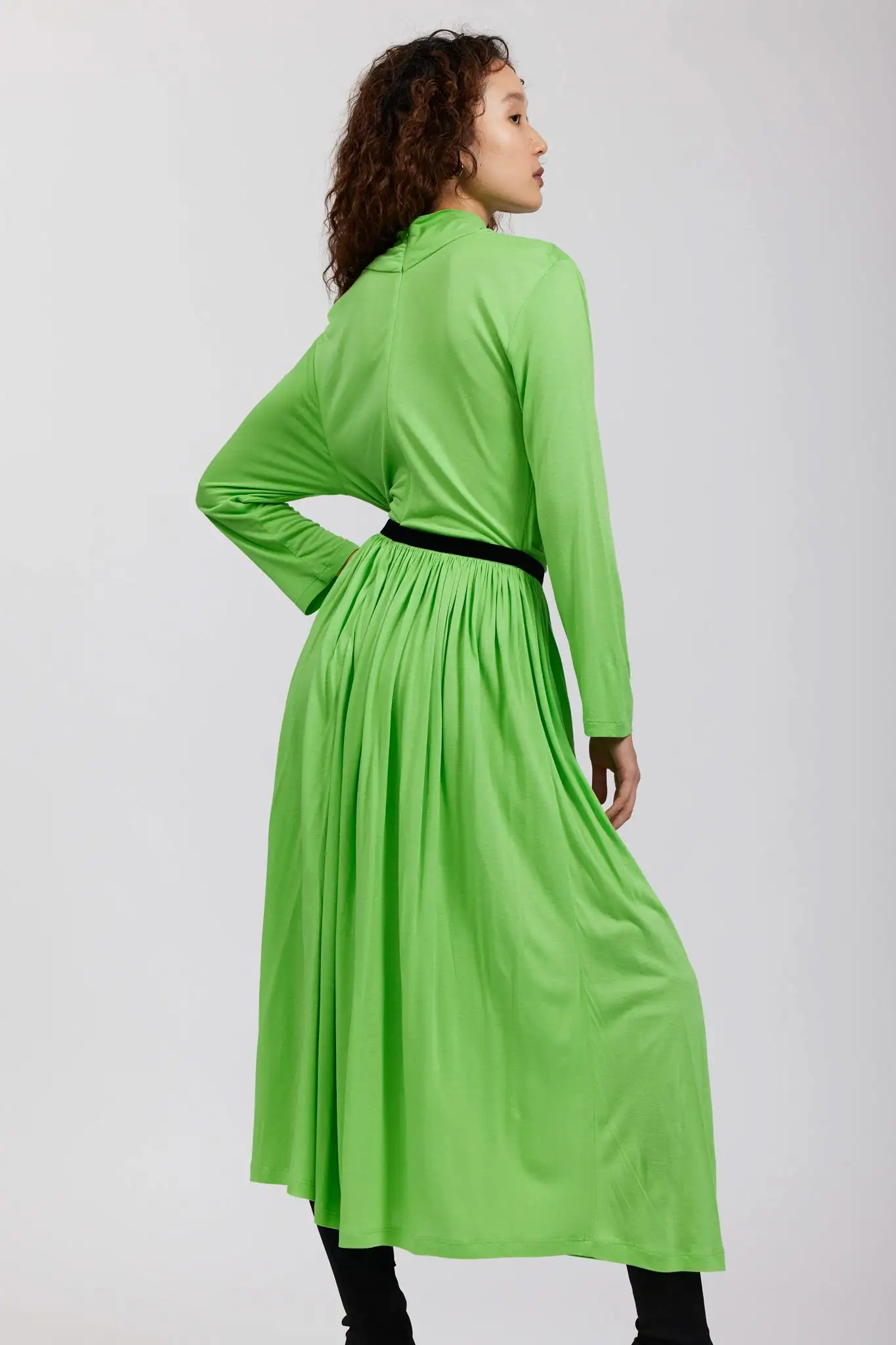 River Dress in Lime