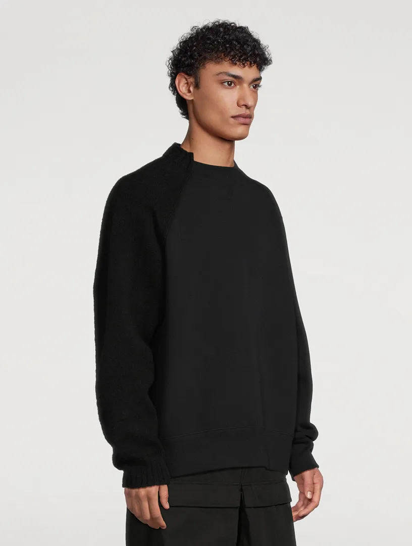 SACAI Panelled Knit Sweater