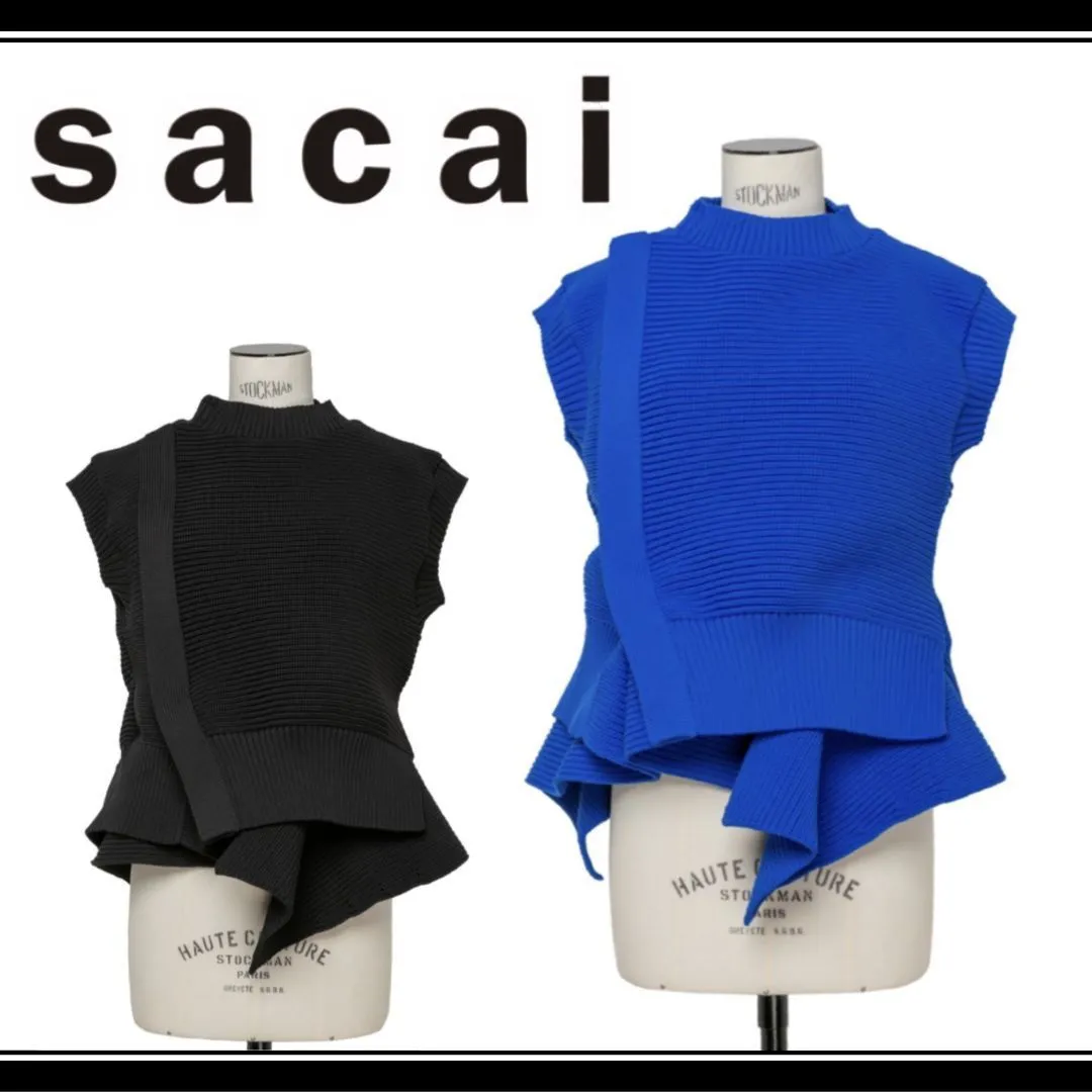 sacai  |Plain Logo V-neck & Crew neck