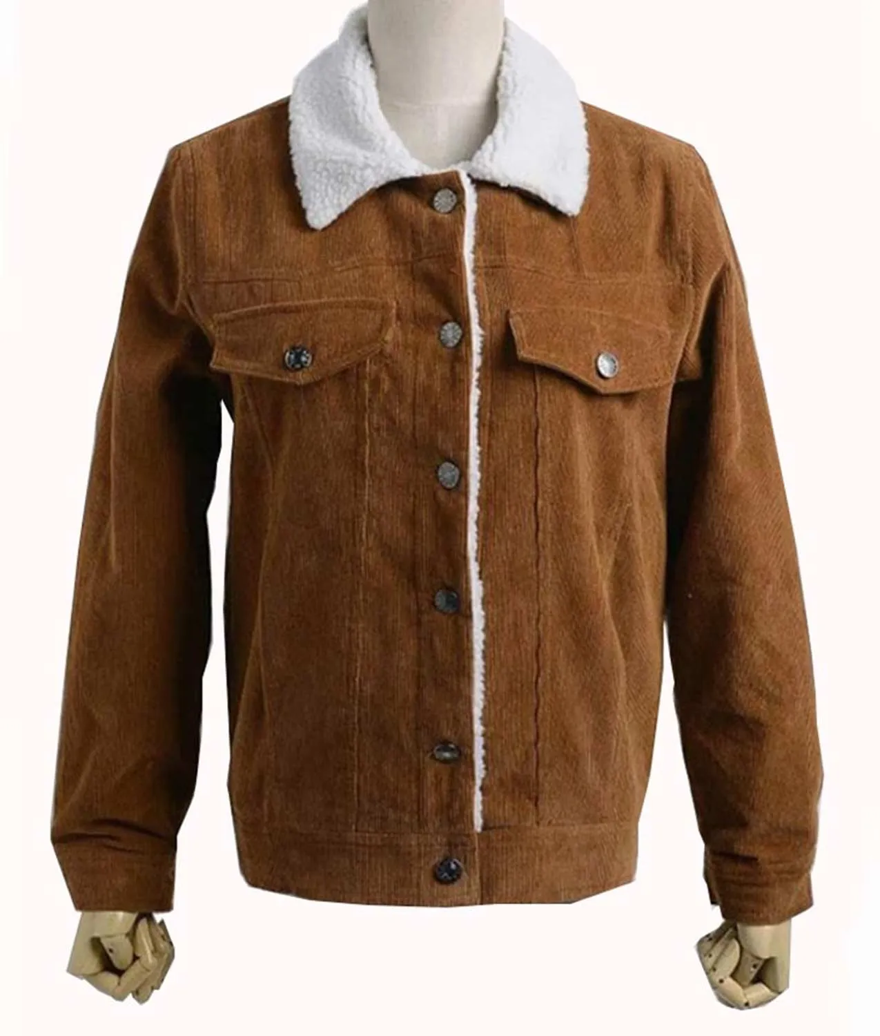 Shazam Billy Batson Brown Jacket | Brown Shearling Jacket