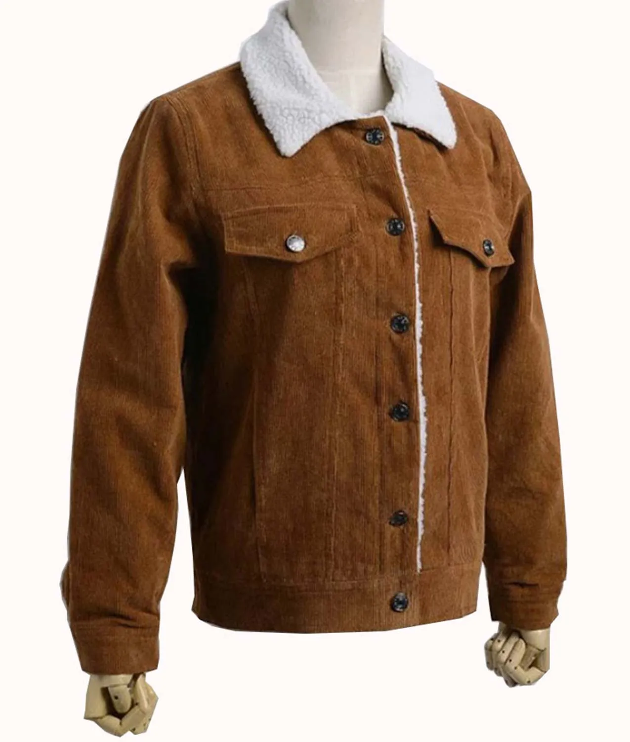 Shazam Billy Batson Brown Jacket | Brown Shearling Jacket