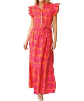 SHERIDAN FRENCH Taylor Dress In Fuchsia Botanical