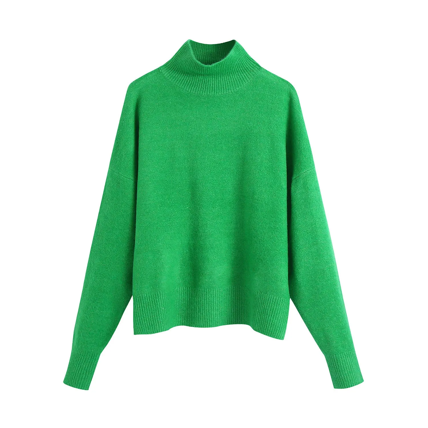 Solid Color Loose Pullover Sweater