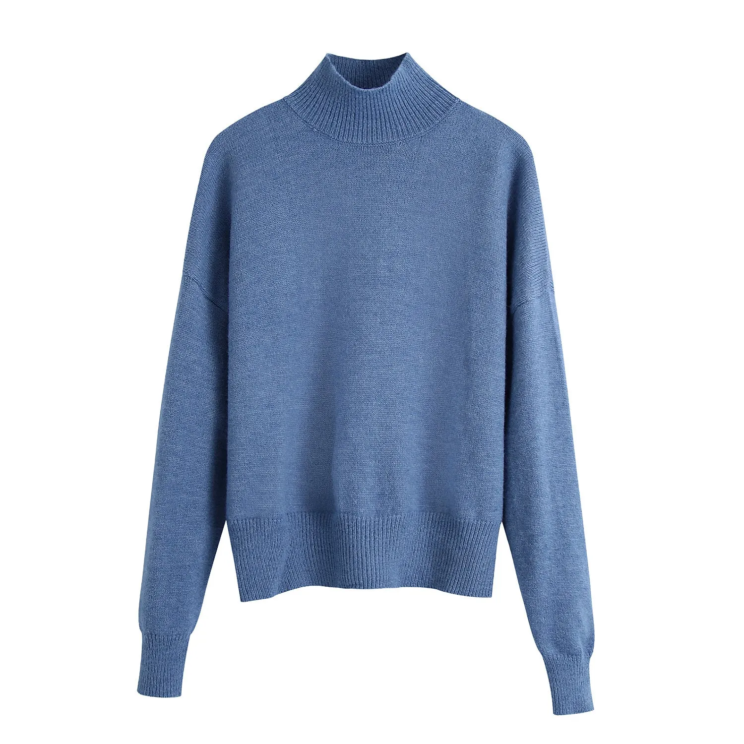 Solid Color Loose Pullover Sweater