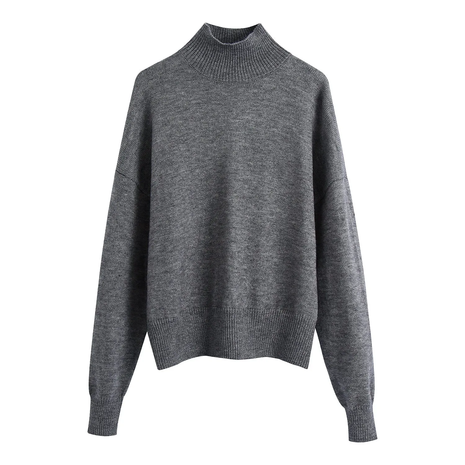 Solid Color Loose Pullover Sweater