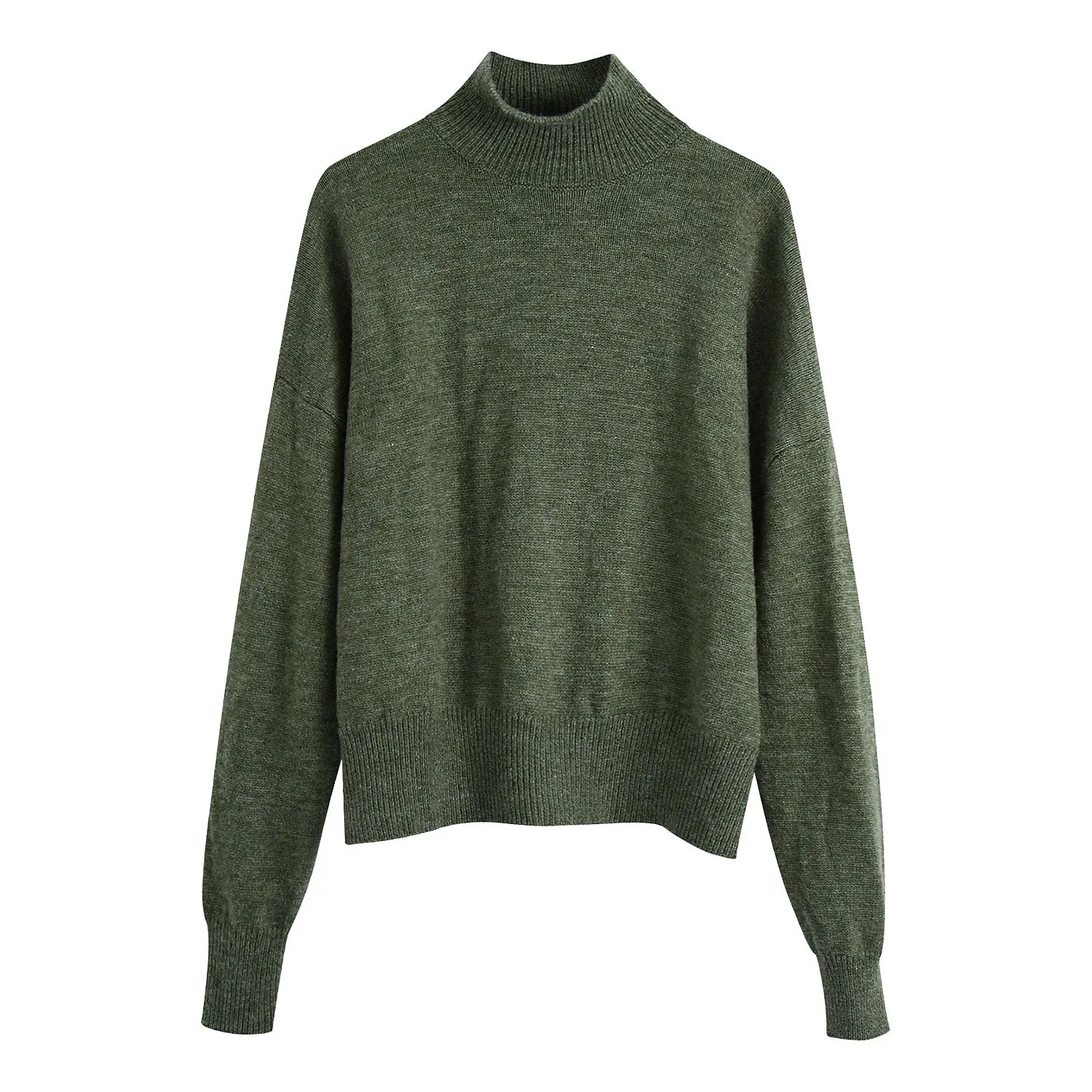 Solid Color Loose Pullover Sweater