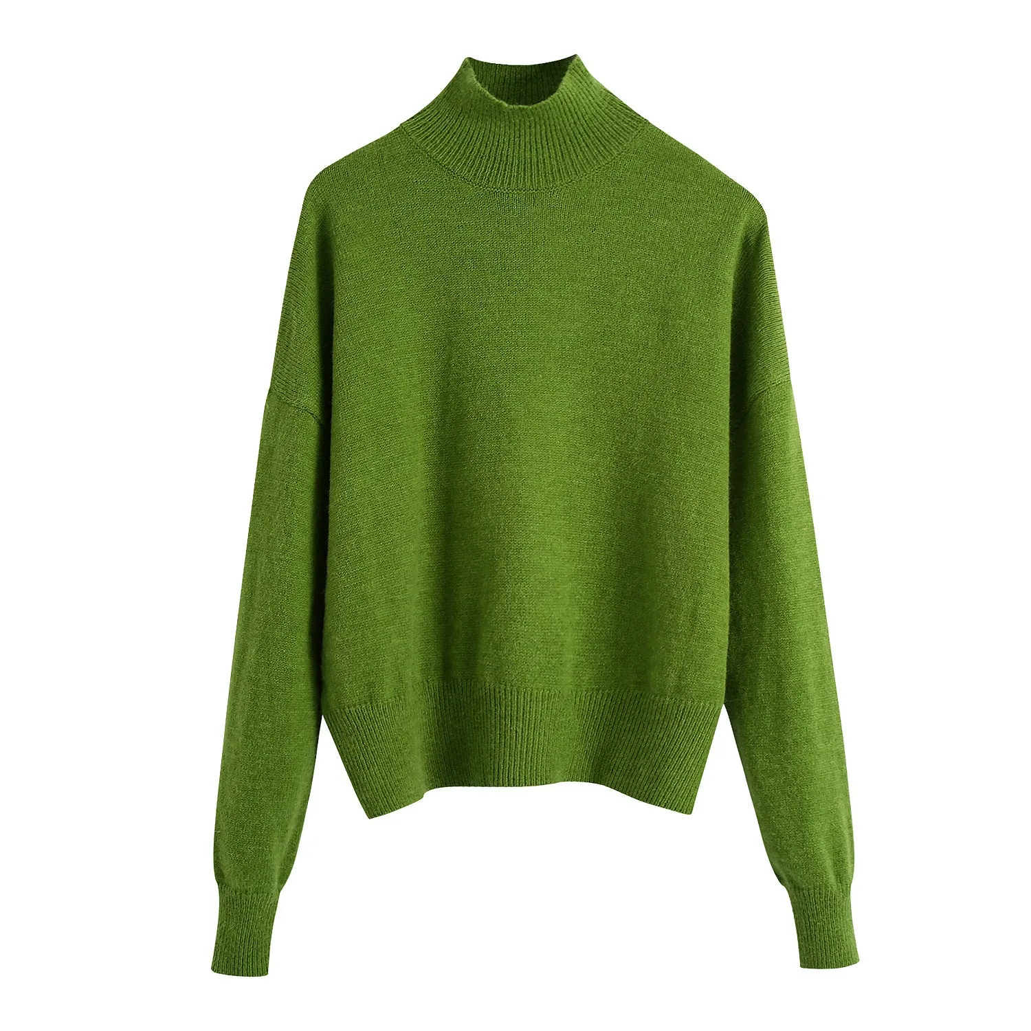 Solid Color Loose Pullover Sweater