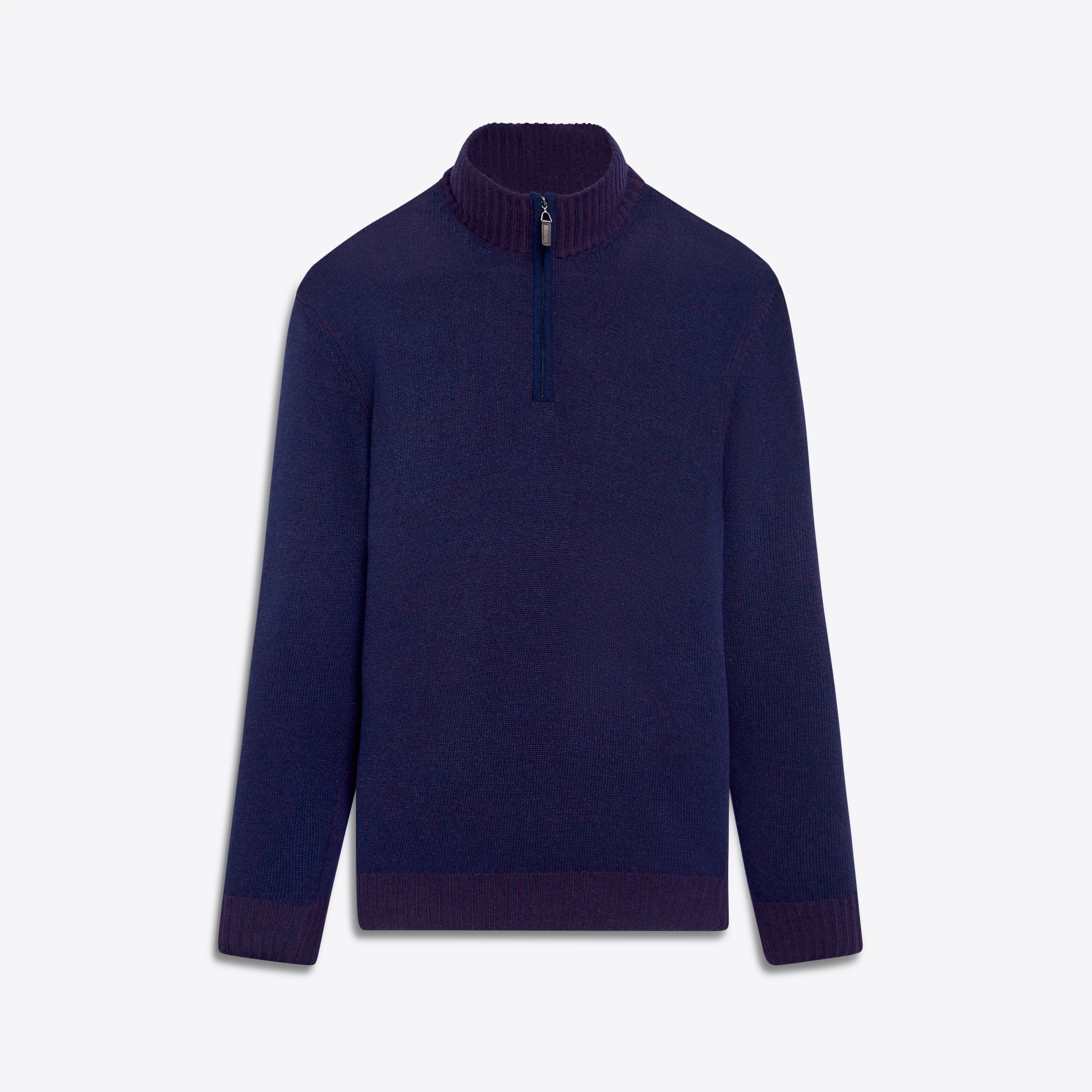 Solid Quarter Zip Pullover Sweater