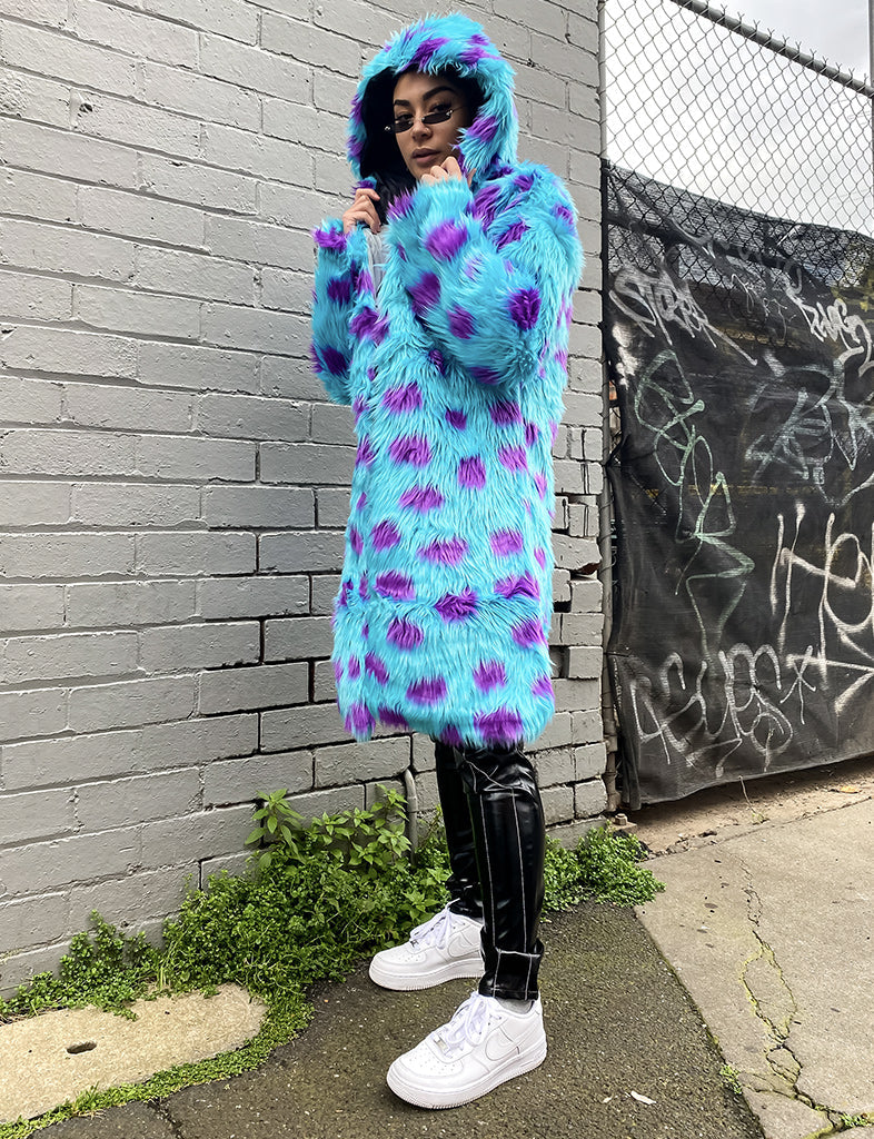 SULLY HOODED FAUX FUR JACKET  MADE 4 U 