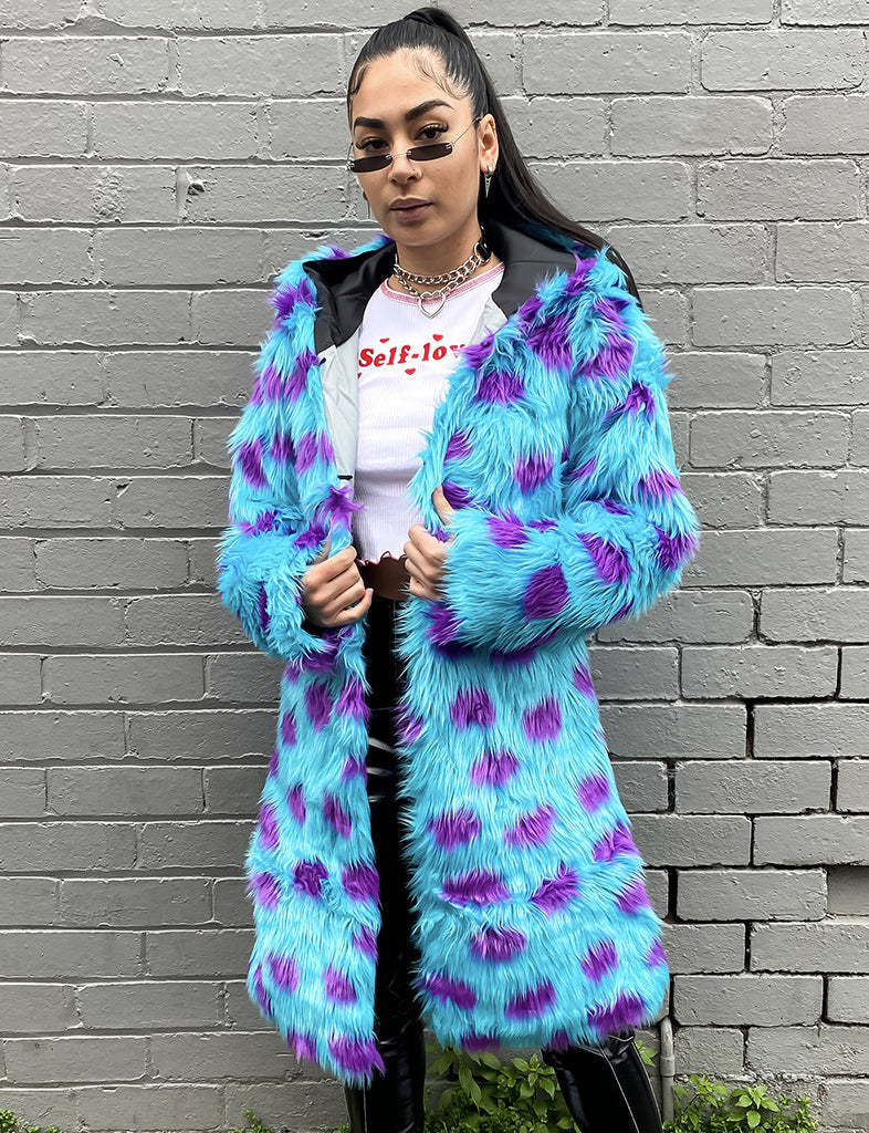 SULLY HOODED FAUX FUR JACKET  MADE 4 U 