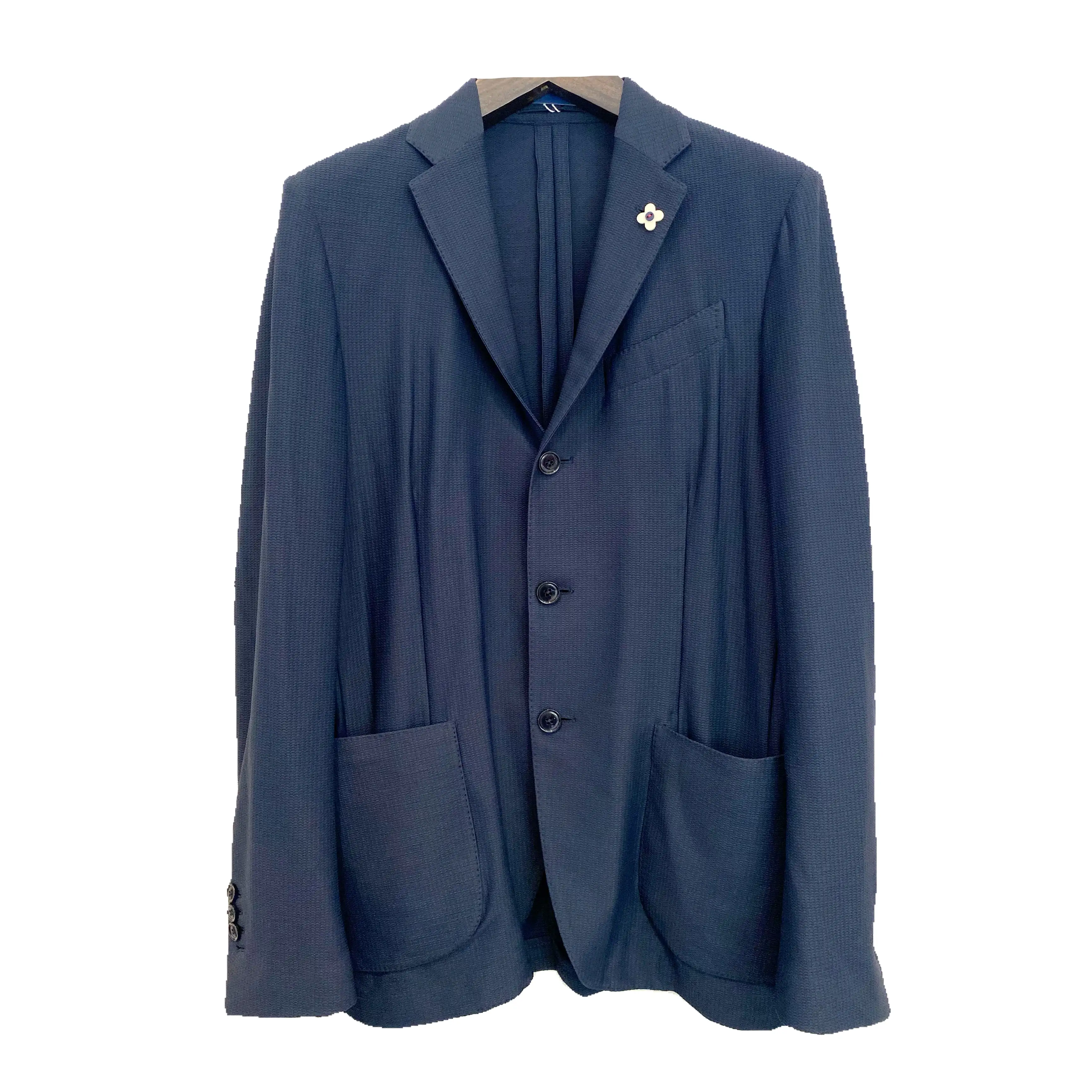 TEXTURED BLAZER BLUE