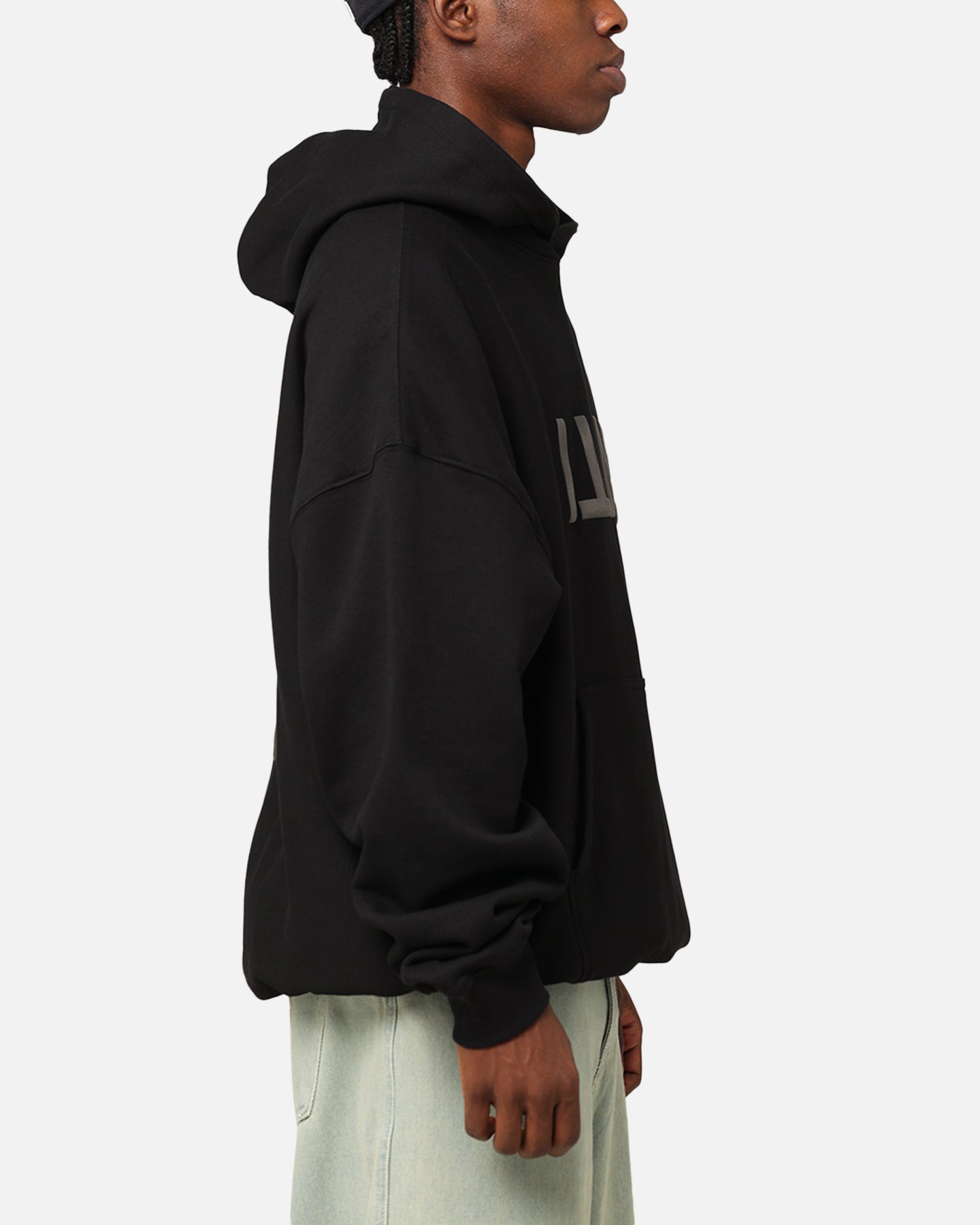 The Anti Order Anti Logo Boxy Hoodie Black