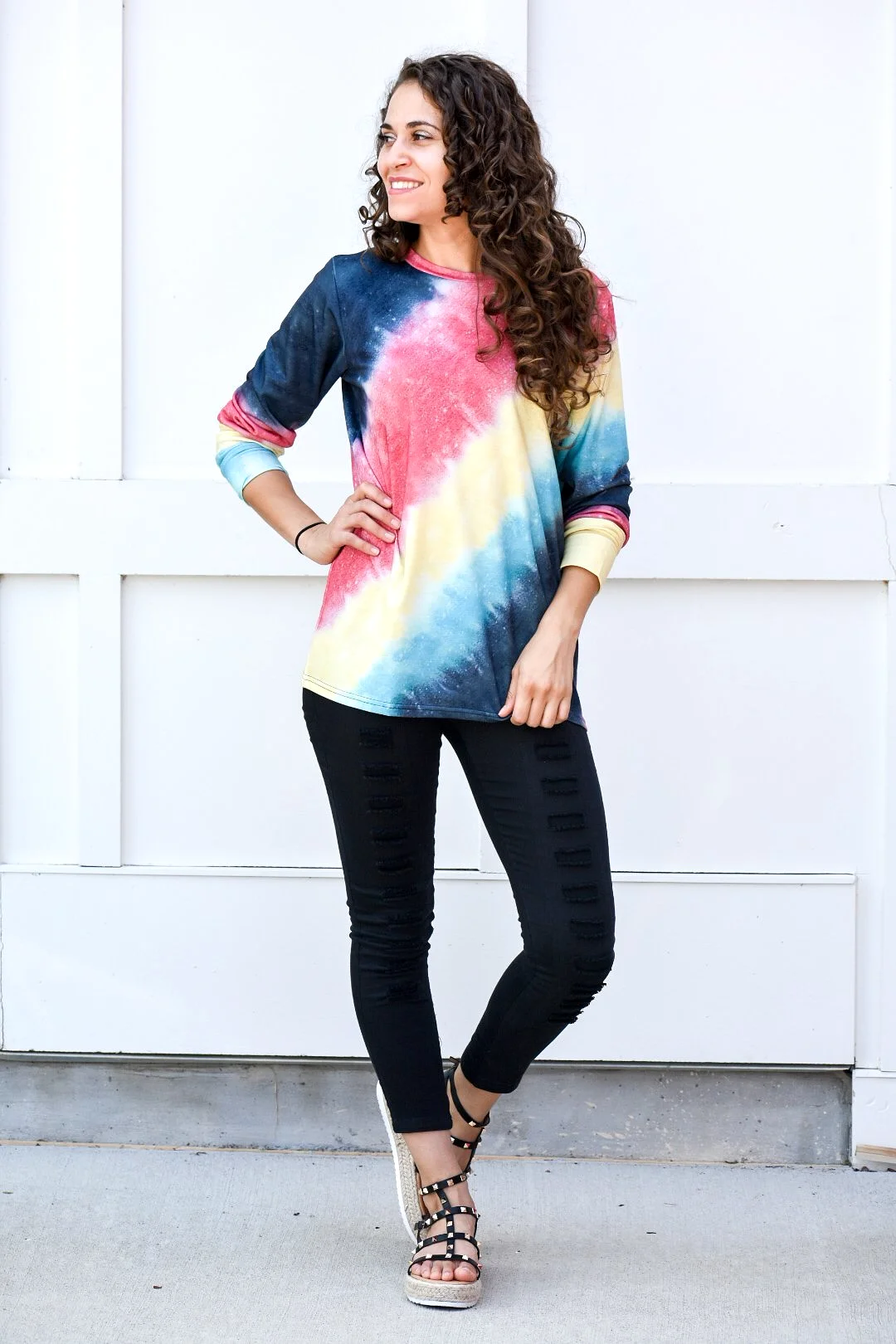 Time After Time Multi Color Sweater