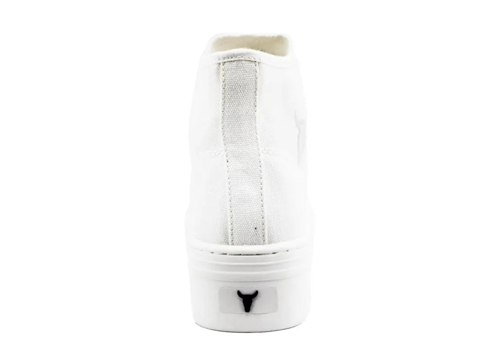 WINDSOR SMITH Sneaker Hi Platform Canvas White RUNAWAY