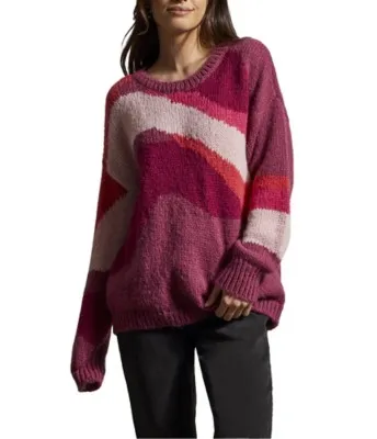 Women's Tribal Slouchy Pullover Sweater