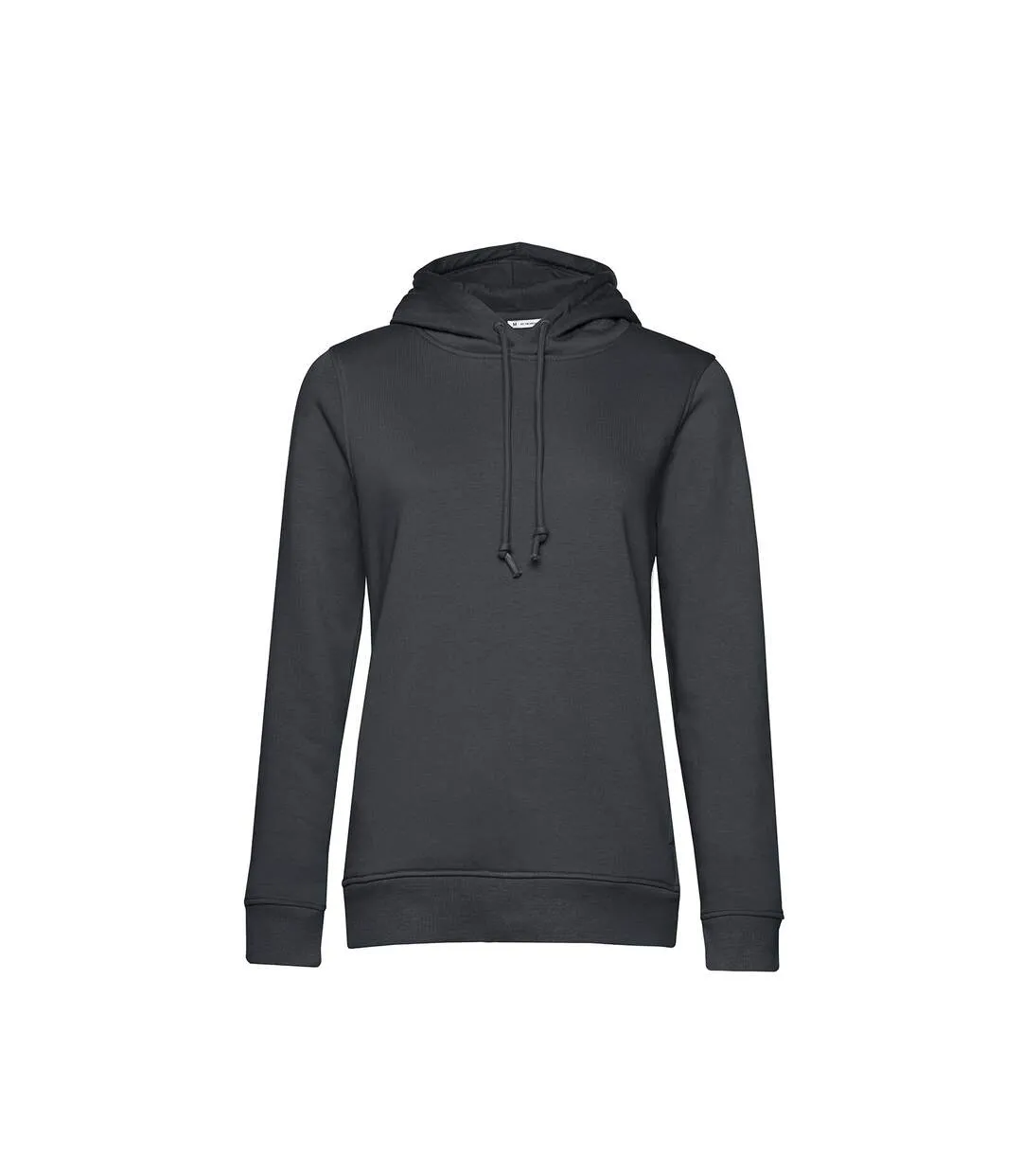 Womens/ladies organic hoodie black B&C