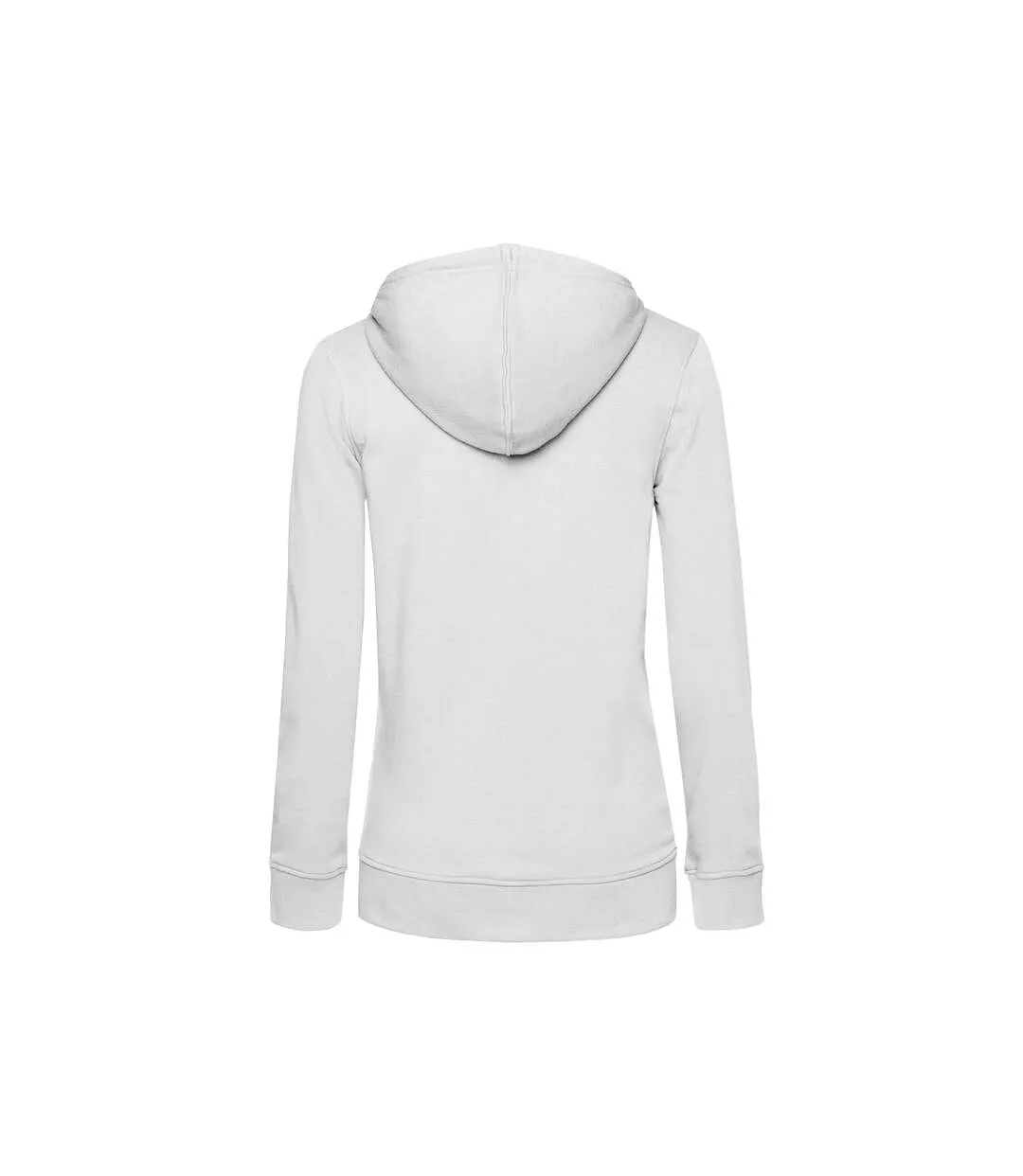 Womens/ladies organic hoodie white B&C