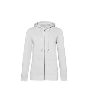 Womens/ladies organic hoodie white B&C