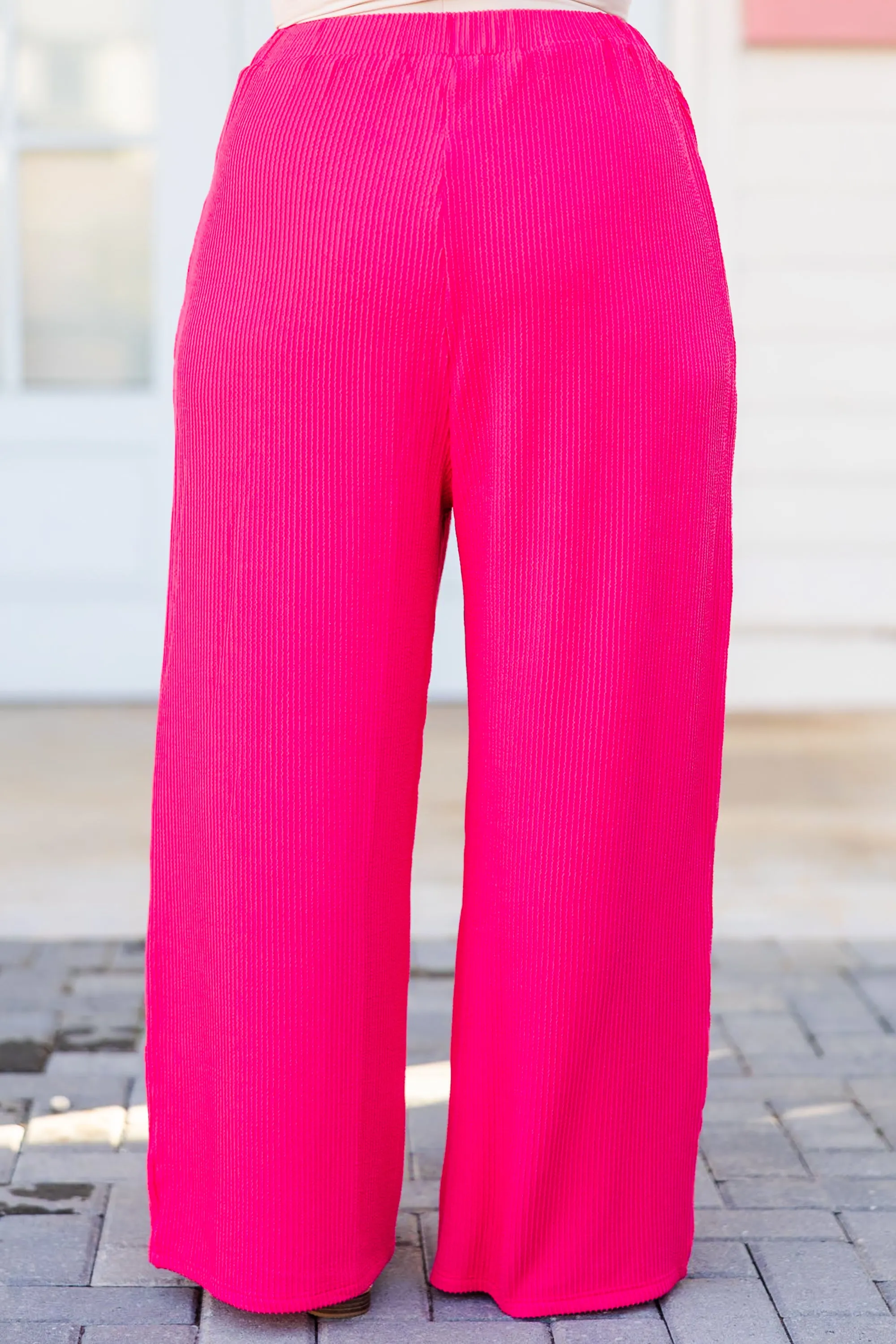 You Know Knit Pants, Hot Pink